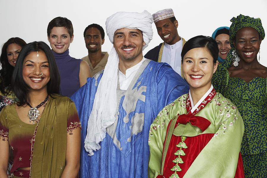 Multi-ethnic people in traditional dress #2 Photograph by Jon Feingersh Photography Inc