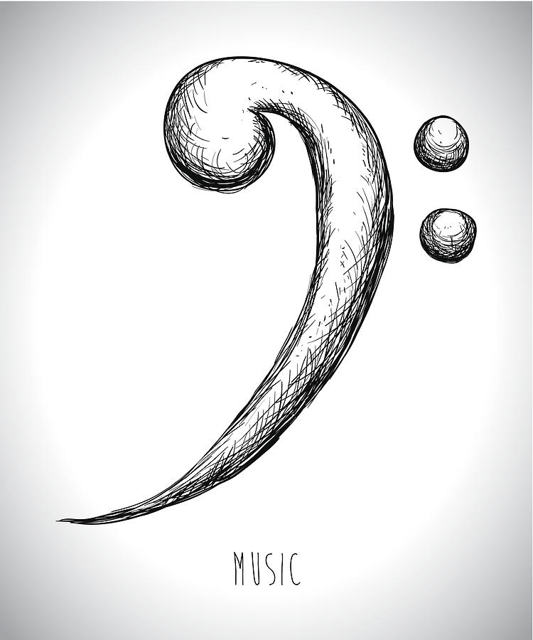 Music design #2 Drawing by Djvstock