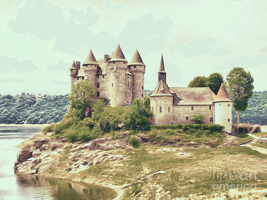 Mysterious Chateau de Val #2 Digital Art by Joseph Hendrix