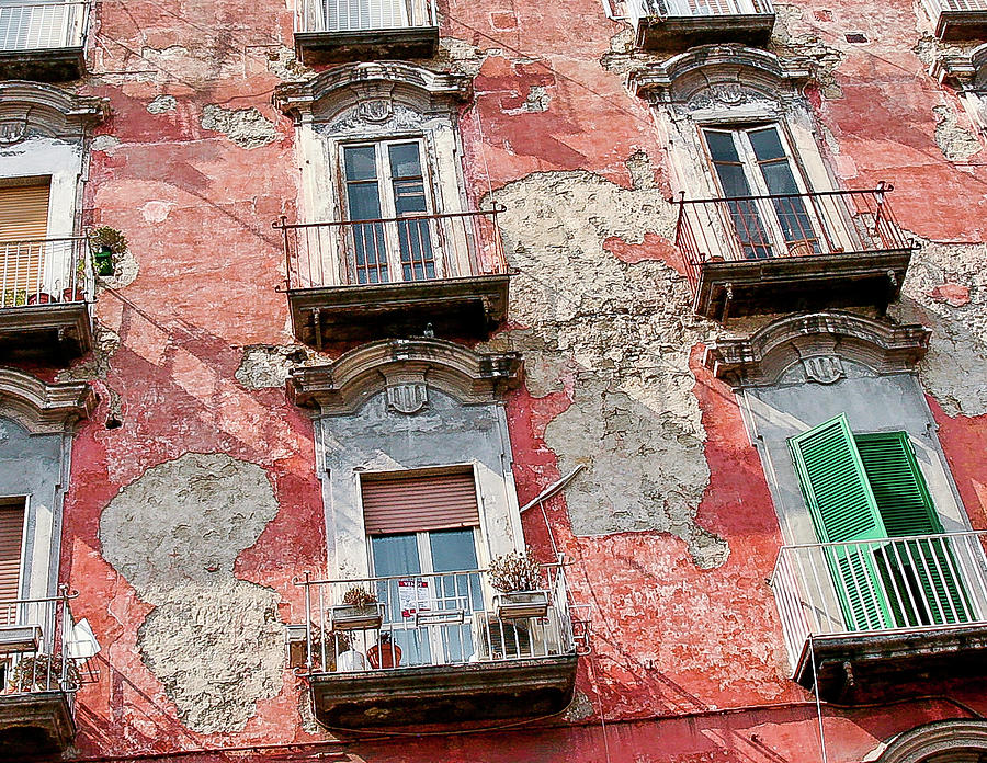 Old Building in Naples, Italy Photograph by David Morehead