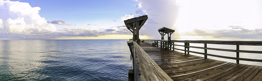Naples Pier and calm ocean, Florida #2 Photograph by Pola Damonte via Getty Images