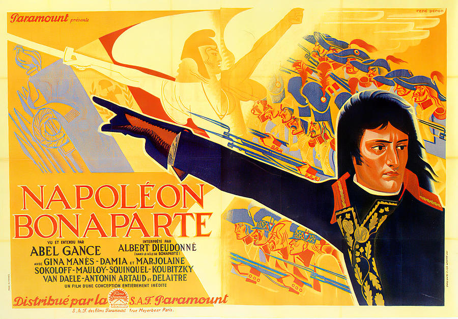 Napoleon, 1927 - art by Rene Peron Mixed Media by Movie World Posters