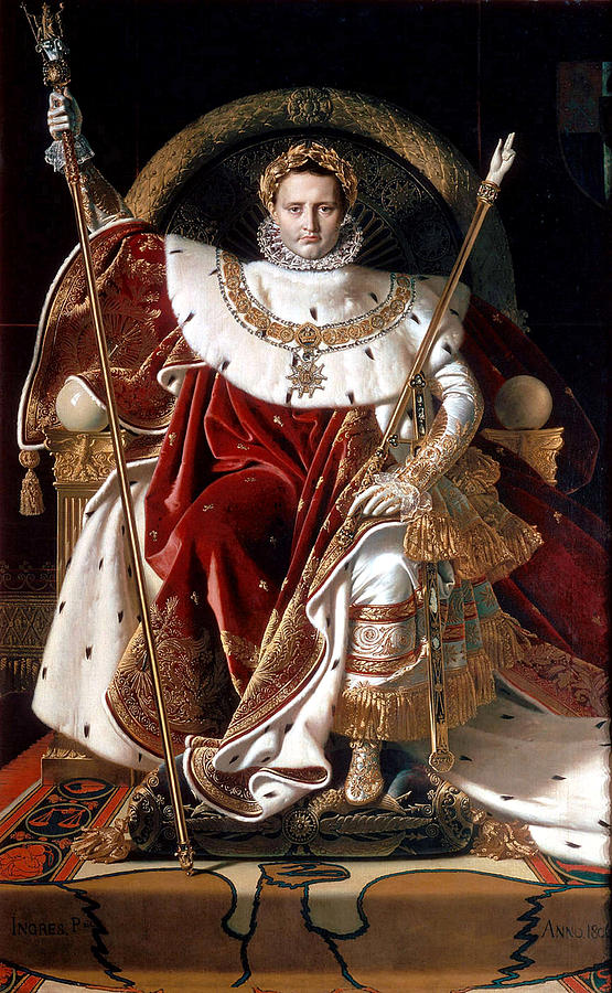 Napoleon On His Imperial Throne Painting