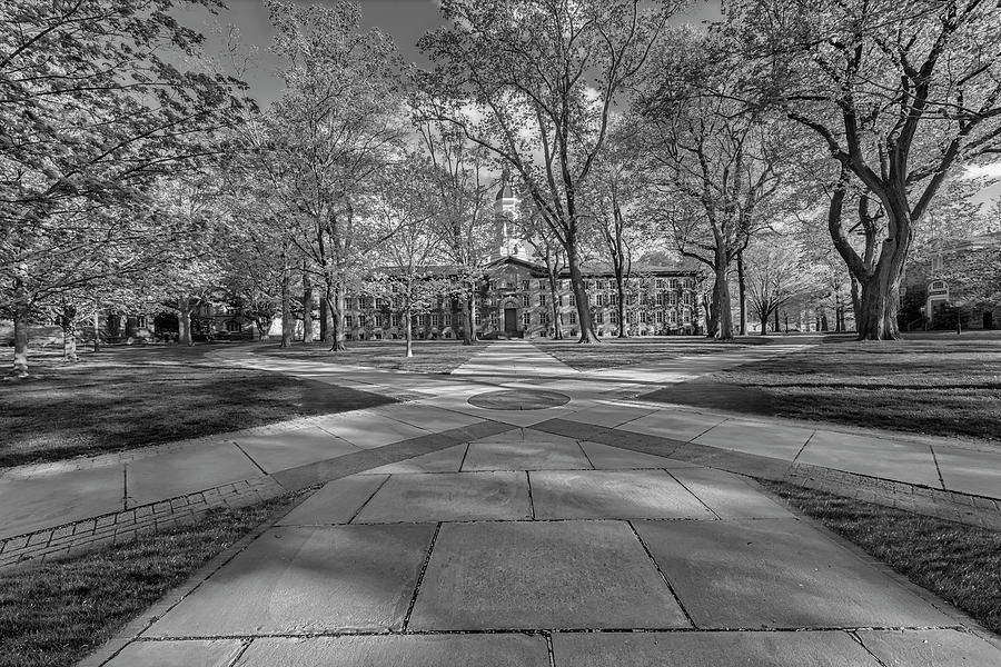 Nassau Hall Princeton University  II BW #2 Photograph by Susan Candelario