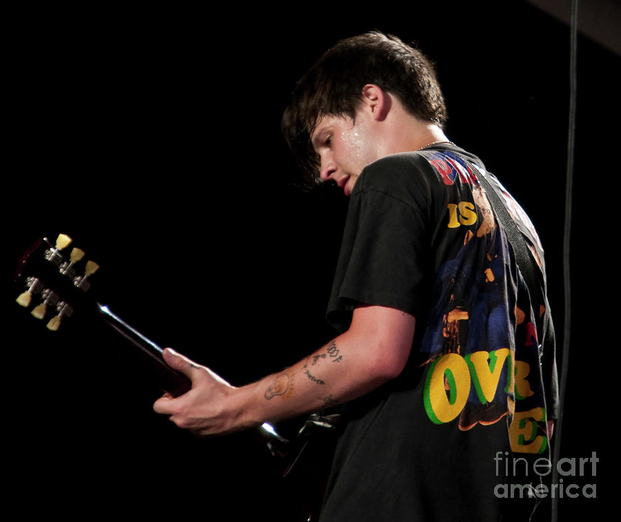 Nathan Williams with Wavves at Bonnaroo #2 Photograph by David Oppenheimer