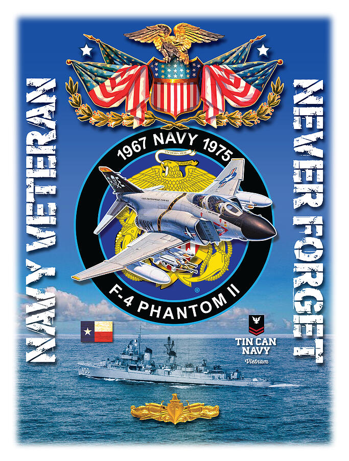 Eagle Digital Art - Navy Veteran #2 by Gary Grayson