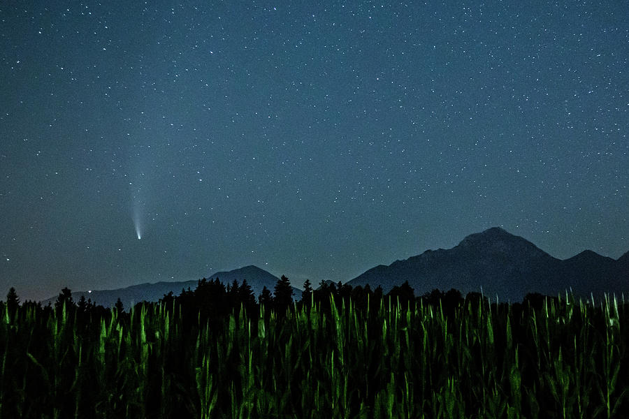 Neowise comet over the Kamnik Alps #2 Photograph by Ian Middleton