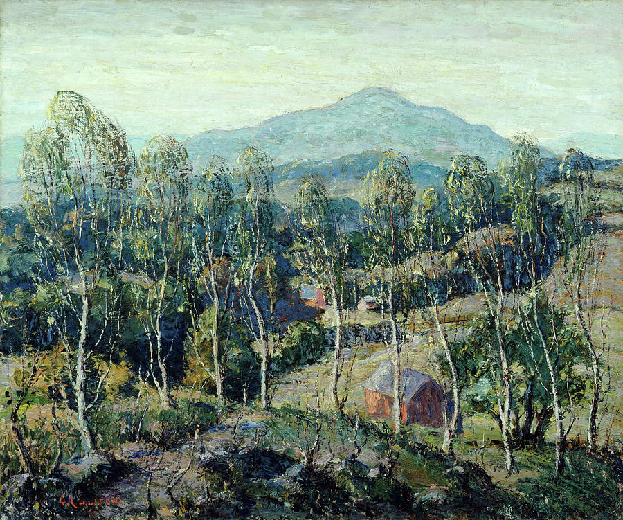 Ernest Lawson Painting - New England Birches  #2 by Ernest Lawson