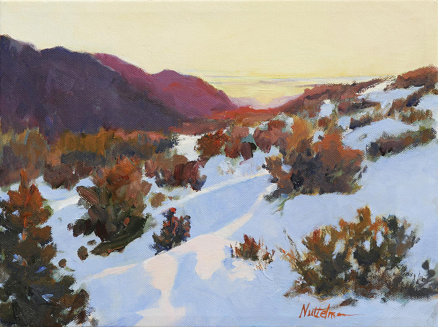 Winter Painting - Gap at Dawn by Nancy Nuttelman