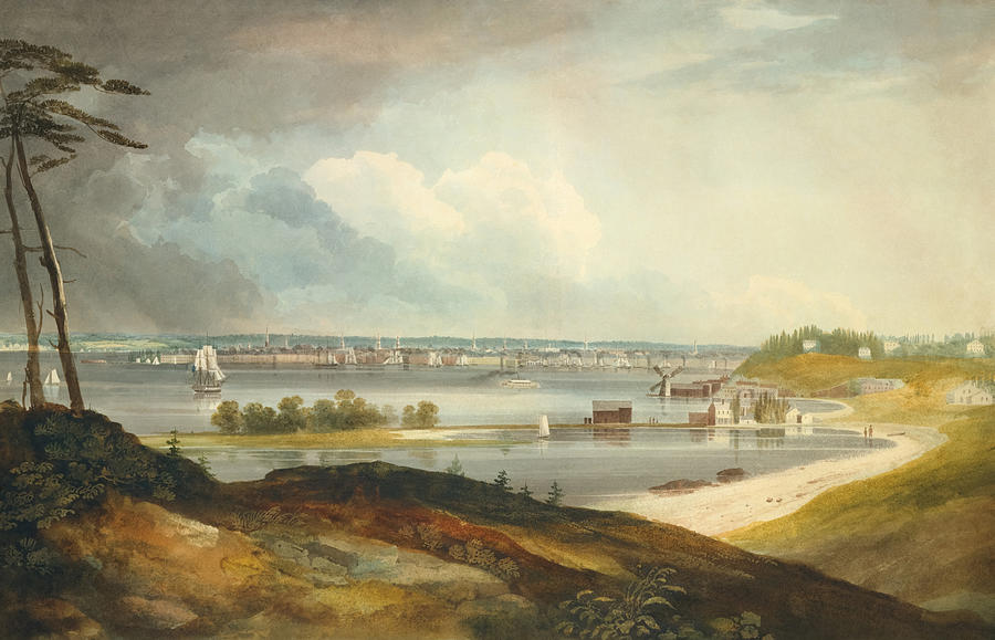 Nature Painting - New York from the Heights near Brooklyn #2 by William Guy Wall