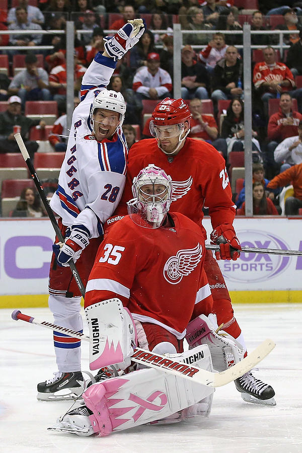 New York Rangers v Detroit Red Wings #2 Photograph by Leon Halip