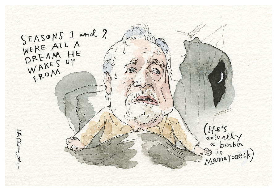 Next Season, on Succession Painting by Barry Blitt