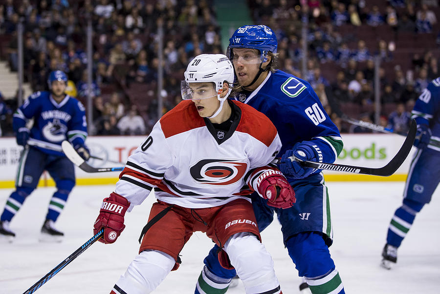NHL: OCT 16 Hurricanes at Canucks #2 Photograph by Icon Sportswire