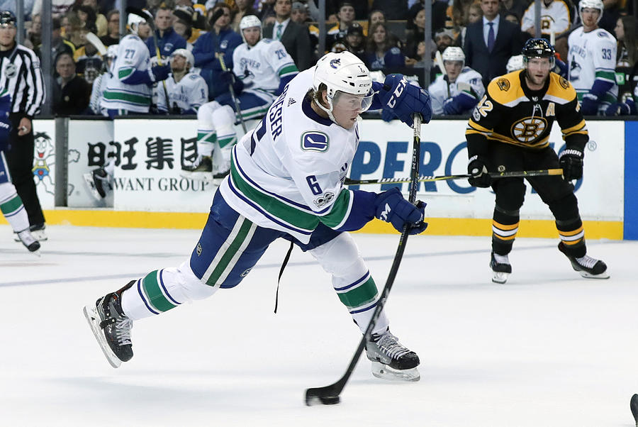 NHL: OCT 19 Canucks at Bruins #2 Photograph by Icon Sportswire