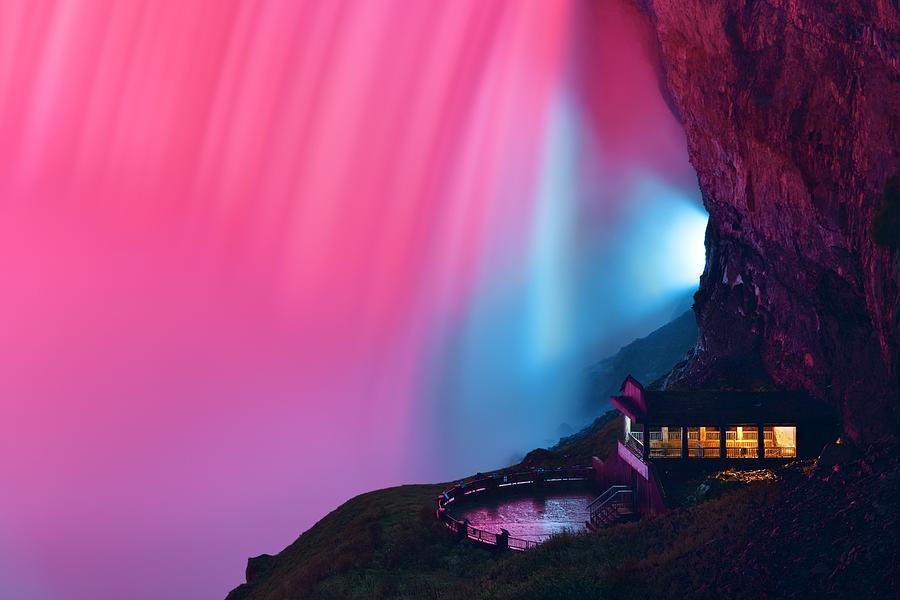 Niagara Falls at night #2 Photograph by Songquan Deng