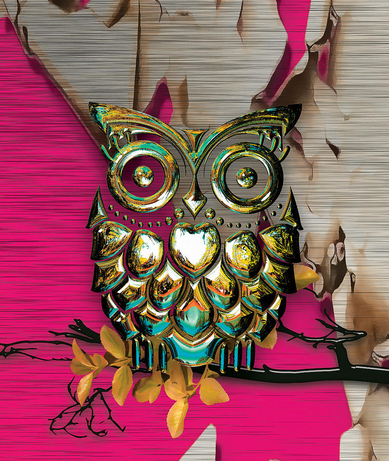 Night Owl #2 Mixed Media by Marvin Blaine