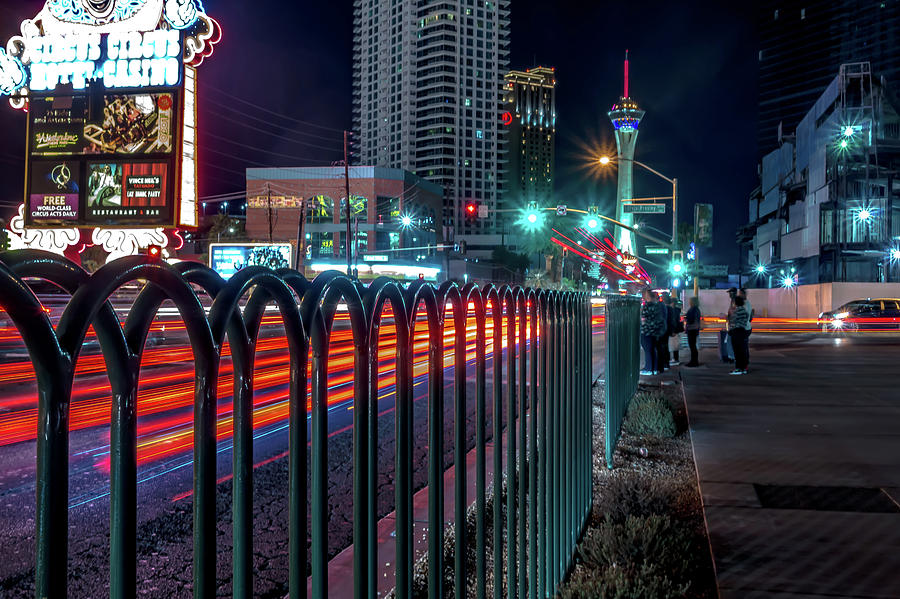 Night Scenes On The Streets Of Las Vegas Strip #2 Photograph by Alex Grichenko