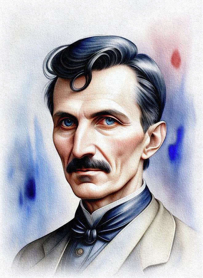 Nikola Tesla, Inventor #2 Painting by Esoterica Art Agency - Fine Art ...