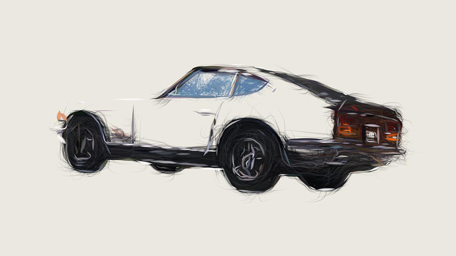 Nissan Fairlady Z432 Drawing Digital Art By Carstoon Concept