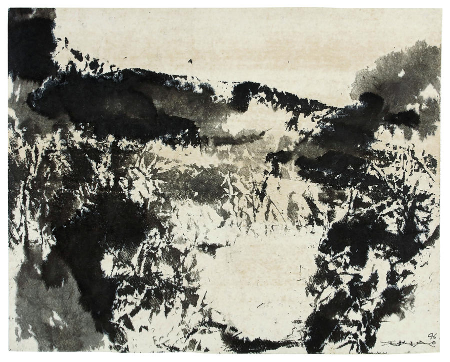 Zhao Painting - No Title In by Zhao Wu Ji Zhao Painting - No Title In by Zhao Wu Ji
