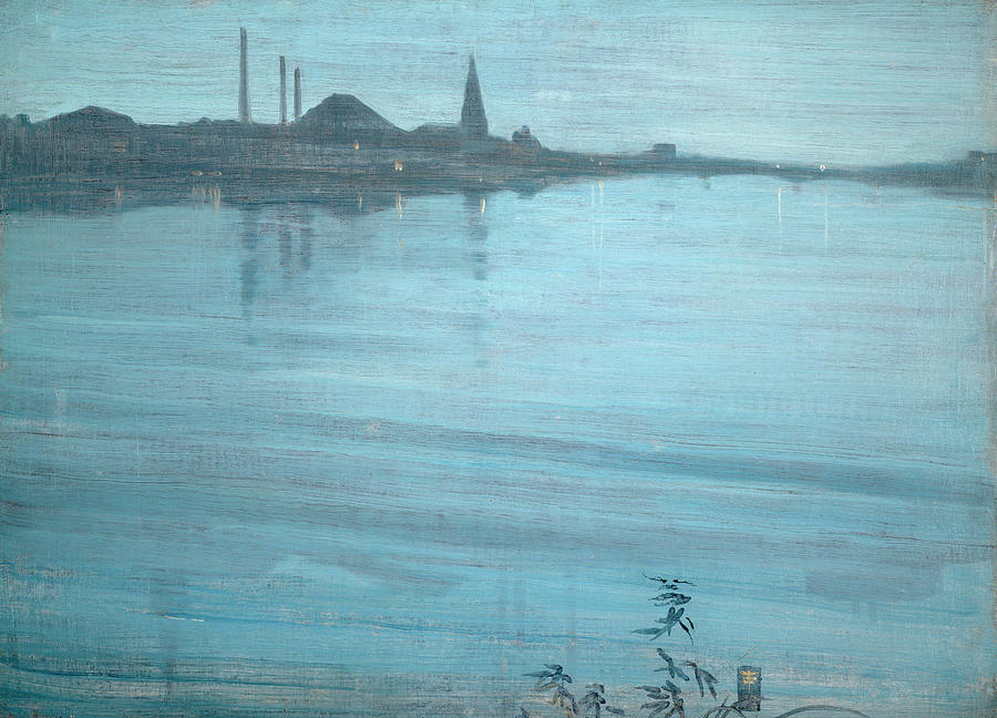 James Abbott Mcneill Whistler Painting - Nocturne in Blue and Silver  #2 by James Abbott McNeill Whistler