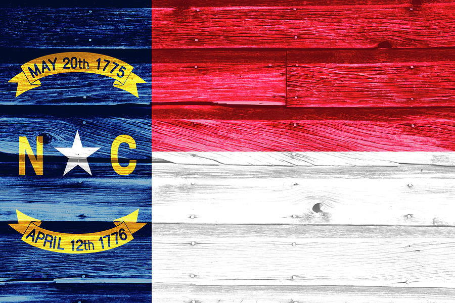 North Carolina State Flag Photograph