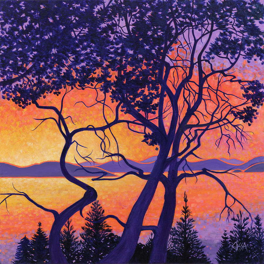 Northern Rhapsody #2 Painting by Elissa Anthony