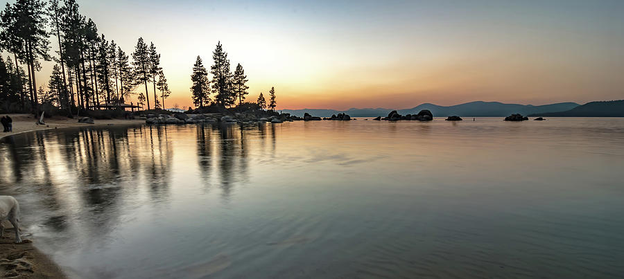 November Sunset Over Lake Tahoe In California #2 Photograph by Alex Grichenko