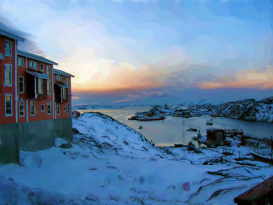 Nuuk Greenland #2 Mixed Media by Asbjorn Lonvig