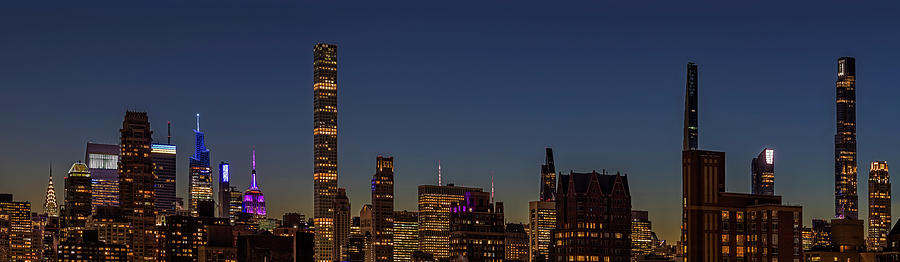 NYC Skyline Blue Hour #3 Photograph by Susan Candelario