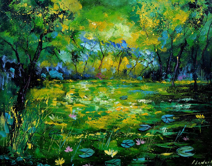 Nympheas #2 Painting by Pol Ledent