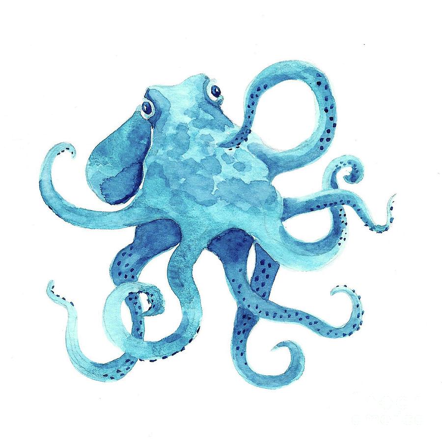 Octopus #2 Painting by Lucia Stewart