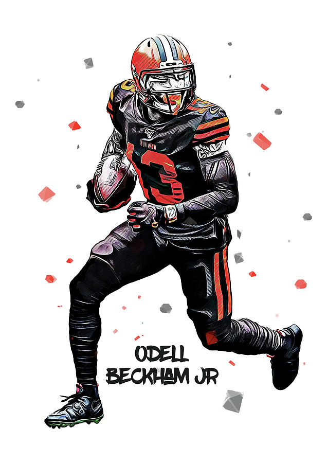 Odell Beckham Jr. Digital Art by Smh Yrdbk