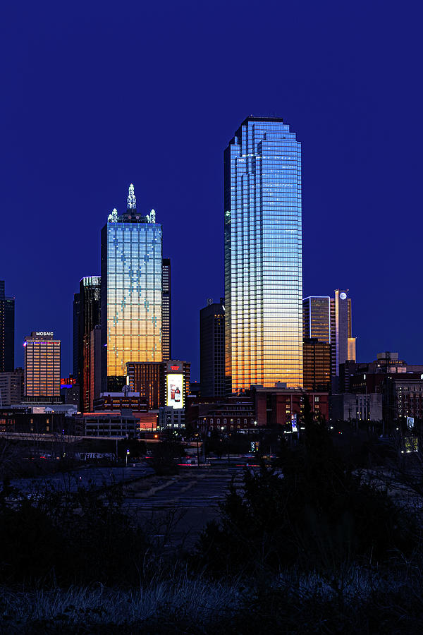 2 of the tallest buildings in Dallas Texas Photograph by David ...