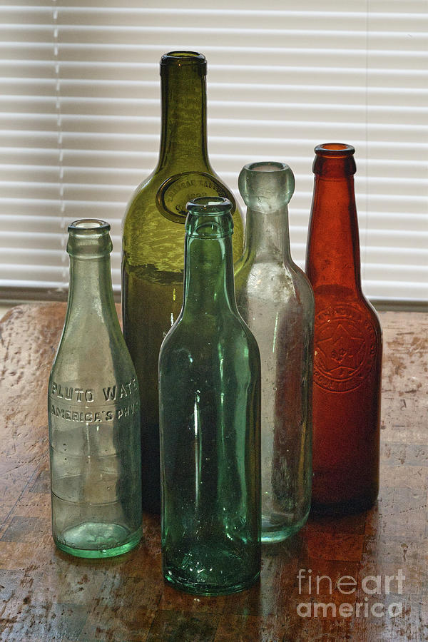 Old Glass Bottles Photograph by Phil Perkins