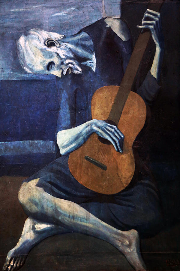 Old Guitarist #2 Painting by Pablo Picasso