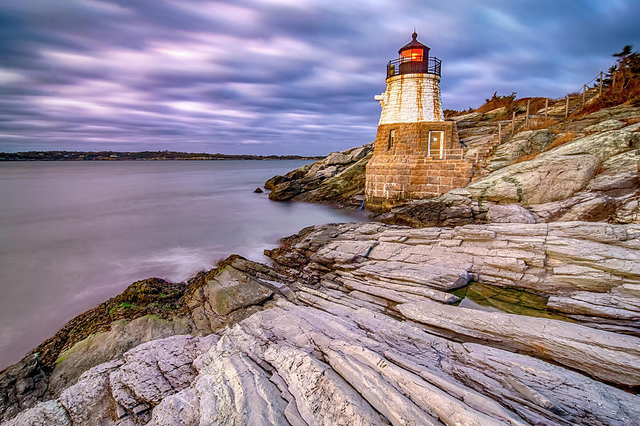 Oldcastle Lighthouse In Newport Rhode Island #2 Photograph by Alex Grichenko