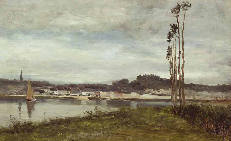 On the Seine #3 Painting by Homer Dodge Martin