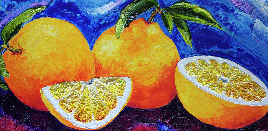 Paris Oranges Painting by Paris Wyatt Llanso