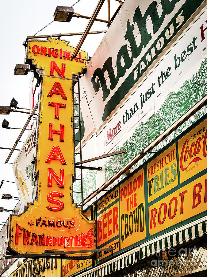 Original Nathans Famous Frankfurters #2 Photograph by Mary Capriole