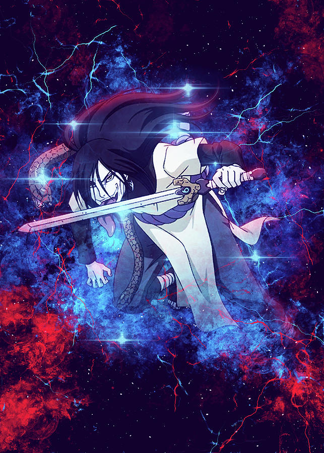 Orochimaru Digital Art by Yoyo Di