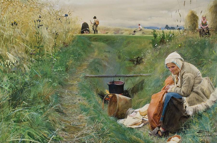 Our Daily Bread #2 Painting by Anders Zorn