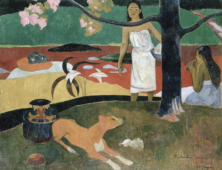 Paul Gauguin Painting - Pastorales Tahitiennes  #2 by Paul Gauguin