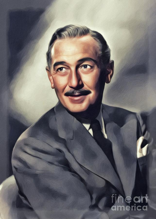 Paul Lukas, Vintage Actor Painting by Esoterica Art Agency - Fine Art ...