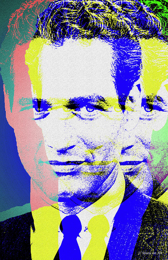 Paul Newman Digital Art - Paul Newman #2 by Movie World Posters
