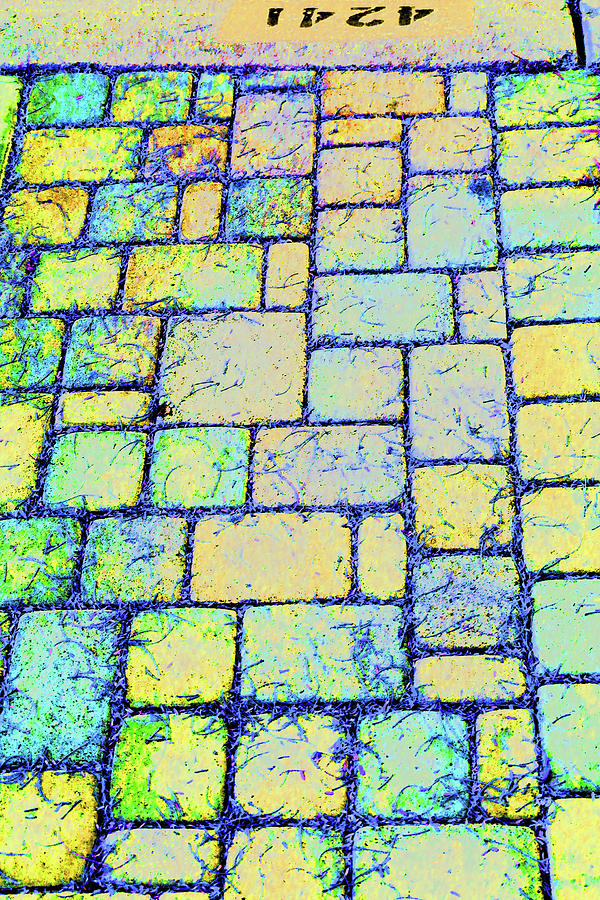 Pavers Color Abstract #2 Digital Art by Tom Janca