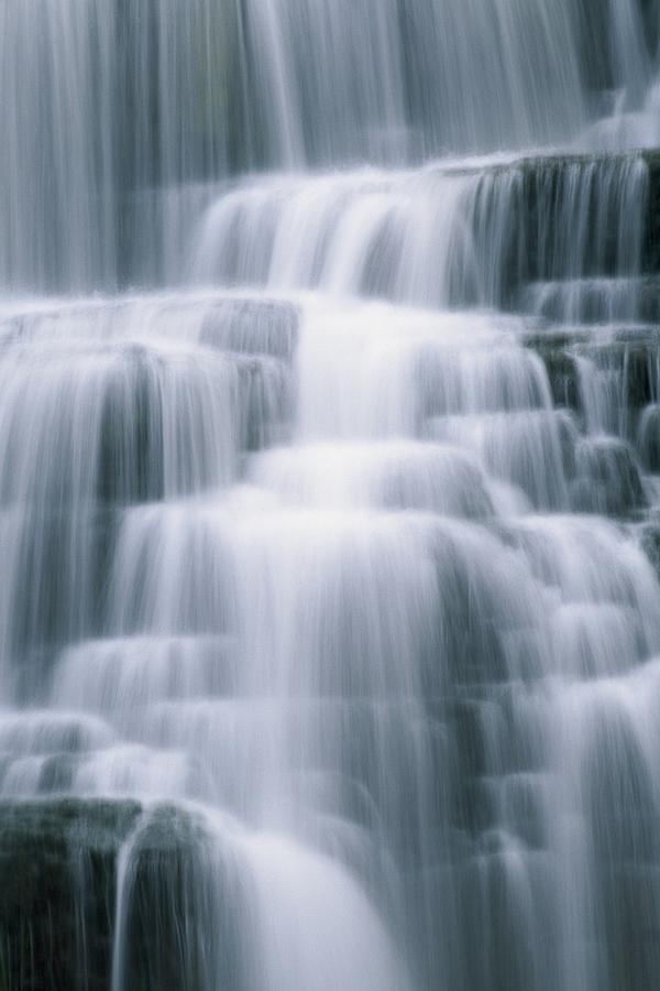 Peaceful waterfall #2 Photograph by Scott Barrow