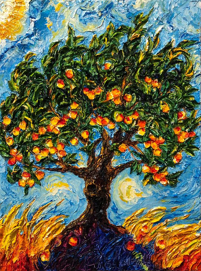 Peaches #3 Painting by Paris Wyatt Llanso