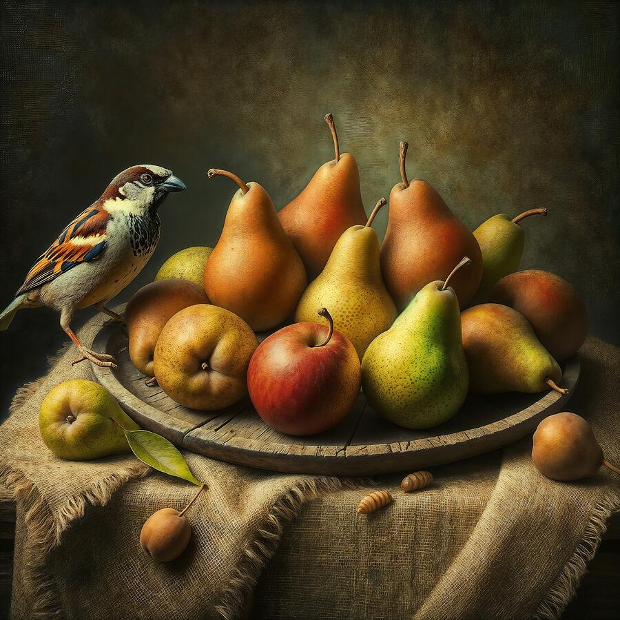 Pear Digital Art - Pears - still life #2 by Black Papaver