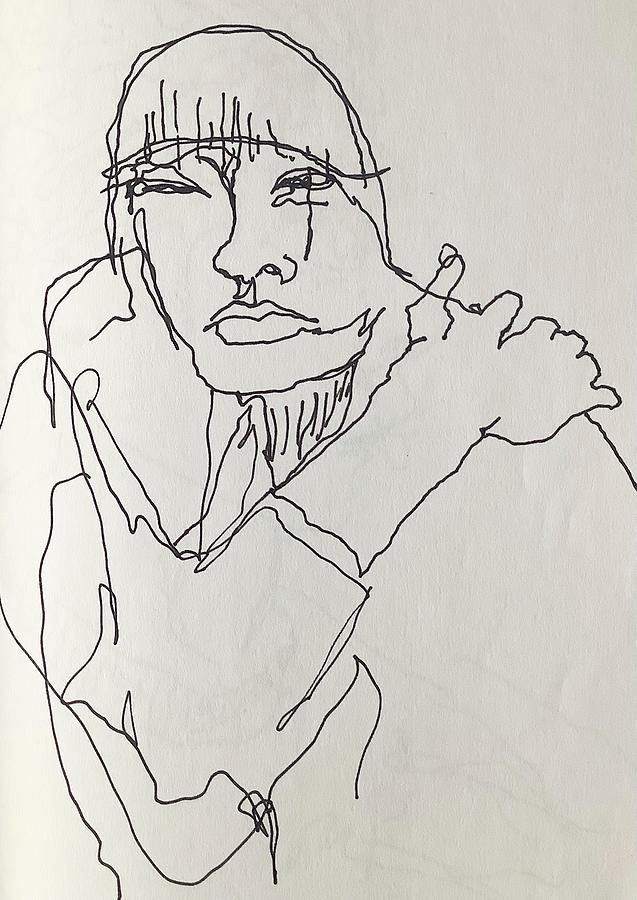 Pensive #2 Drawing by James Huntley